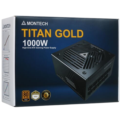 Блок питания Montech 1000W TITAN GOLD Black (TIS0125) 16 Pin (PCIe 5.0 Connector Cable Details)