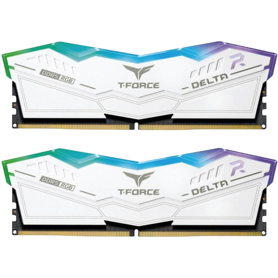 Оперативная память 32 Gb 7200 MHz Team Group T-FORCE DELTA RGB White (FF4D532G7200HC34ADC01)