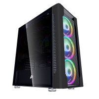 Компьютерный корпус 1STPLAYER DK DX Black DX-BK-M1-PLUS