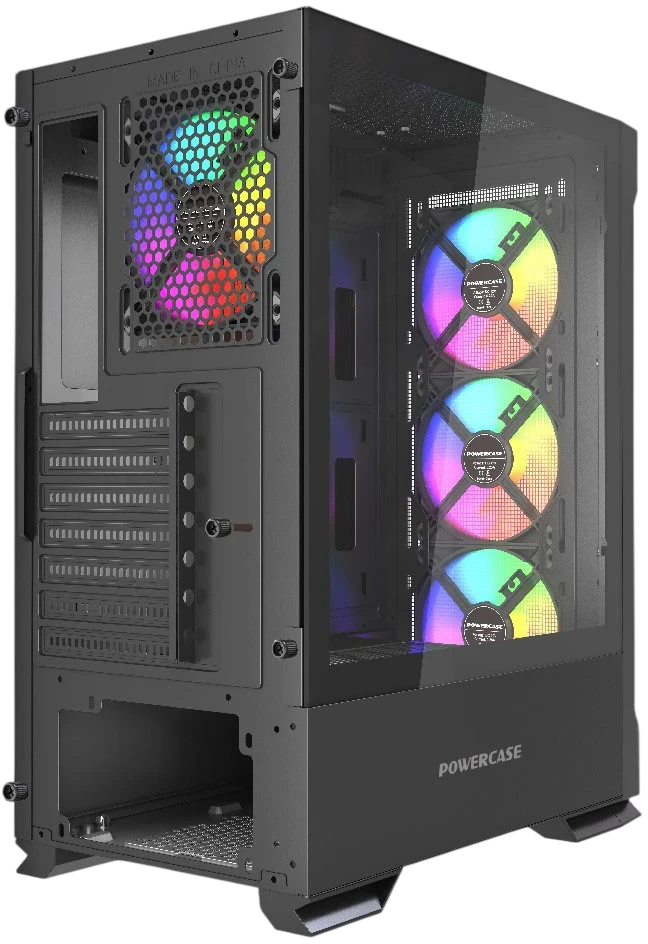 Компьютерный корпус Powercase Mistral AZ4B ARGB TG Black (CMAZB-A4)
