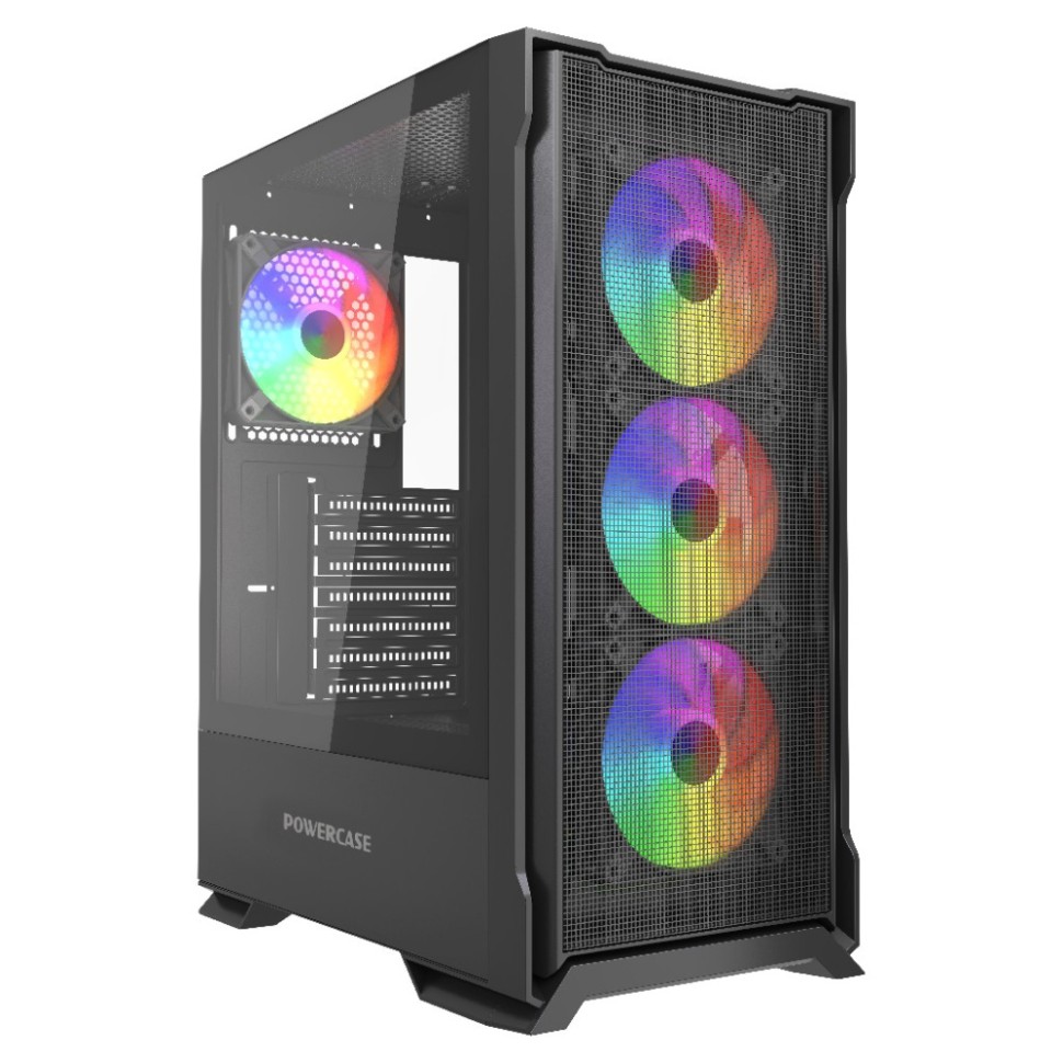 Компьютерный корпус Powercase Mistral AZ4B ARGB TG Black (CMAZB-A4)