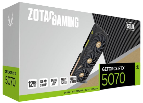 Видеокарта ZOTAC (ZT-B50700D-10P) GeForce RTX 5070 12GB SOLID