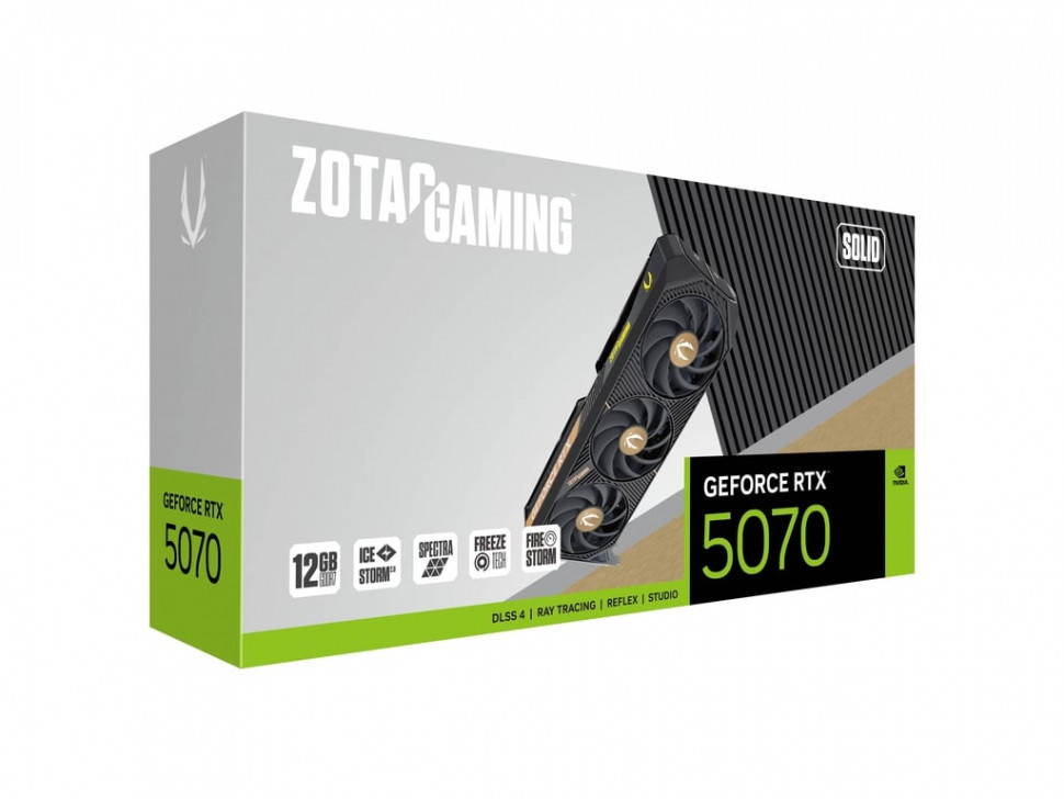 Видеокарта Zotac (ZT-B50700D-10P) GeForce RTX 5070 12GB SOLID