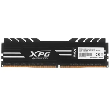 Оперативная память 16 Gb 3200 MHz ADATA XPG GAMMIX D10 Black (AX4U320016G16A-SB10)