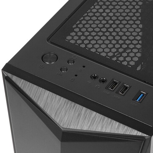 Компьютерный корпус 1STPLAYER DK-3 TG Black (DK-3-BK-3G6)