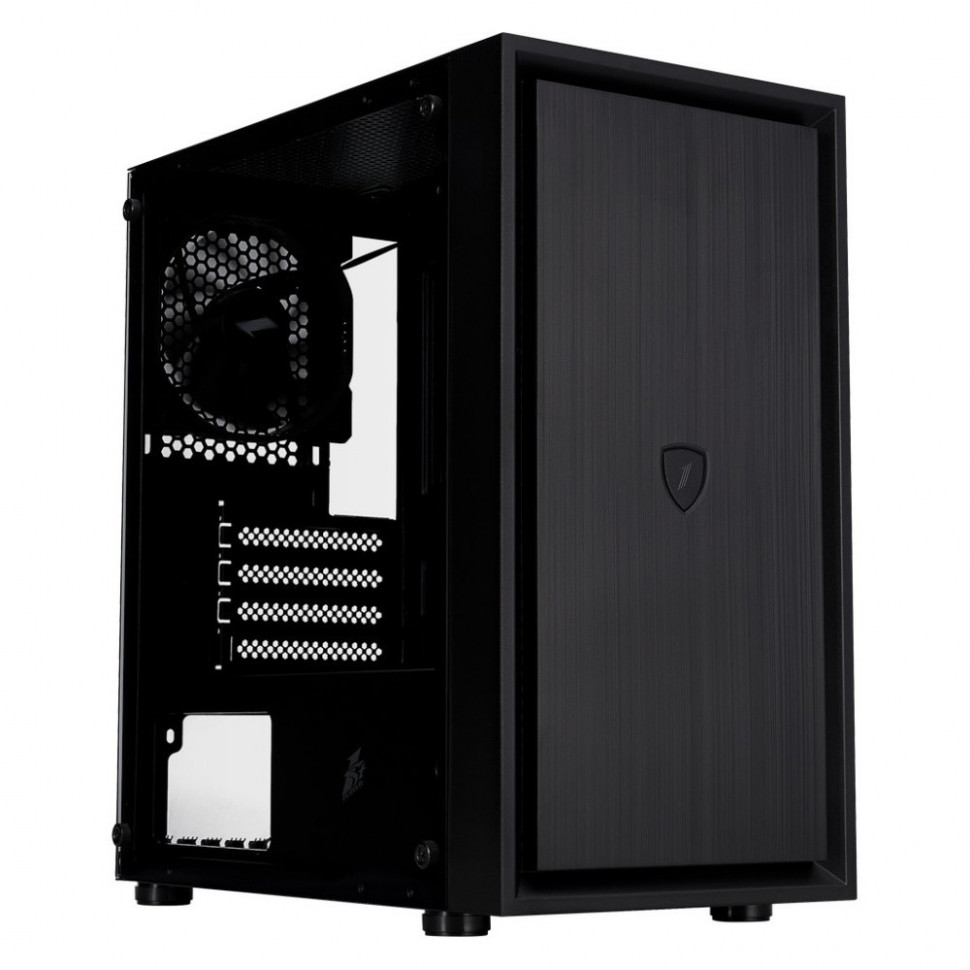 Компьютерный корпус 1STPLAYER BLACK.SIR B5-M Black (B5-M-BK-3F)