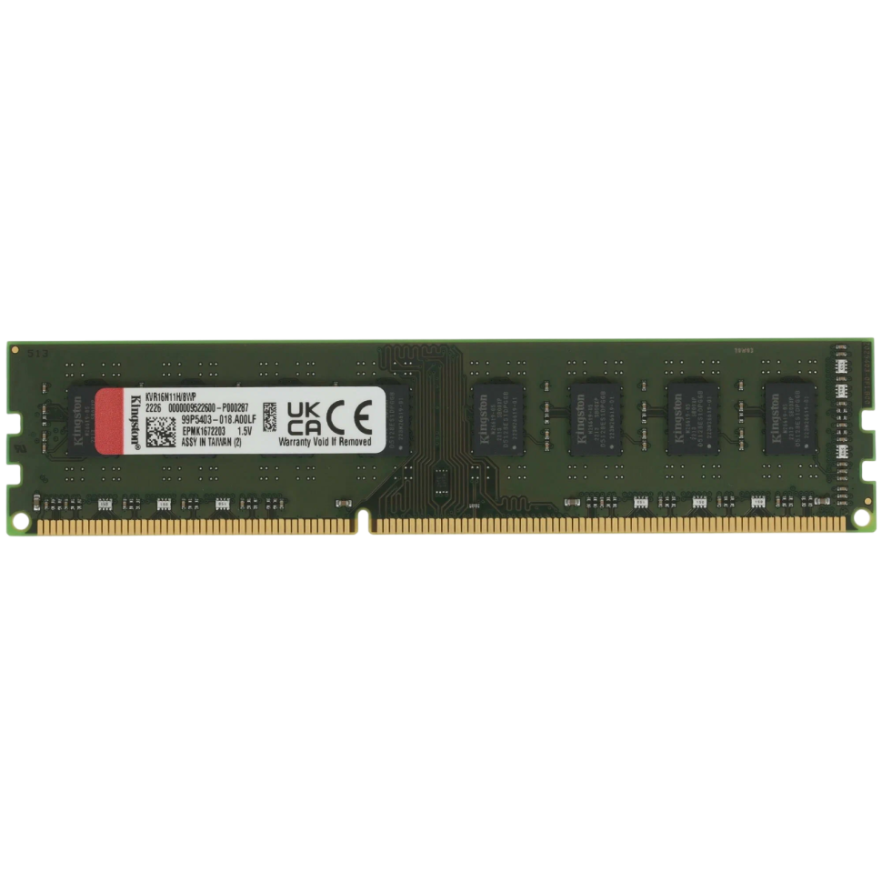 Оперативная память 8 Gb 1600 MHz Kingston (KVR16N11H/8WP)