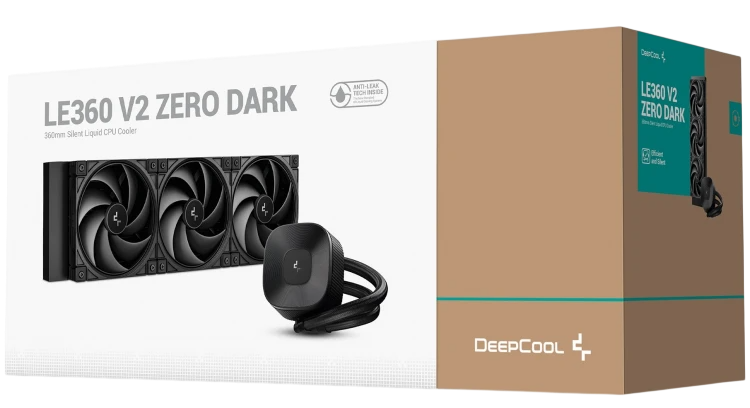 Система жидкостного охлаждения для процессора Deepcool LE360 V2 ZERO DARK
