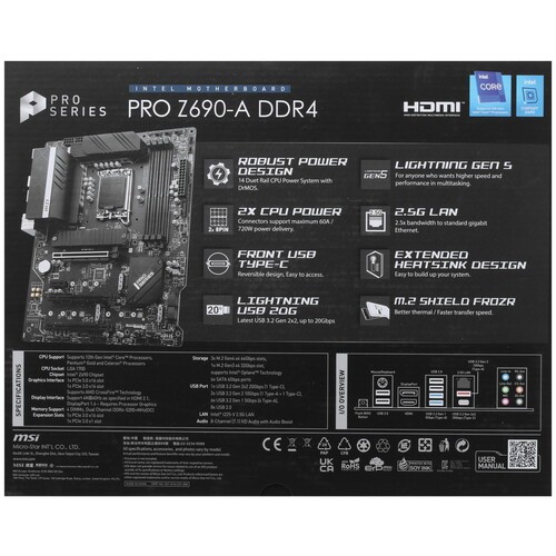 Материнская плата MSI PRO Z690-A DDR4