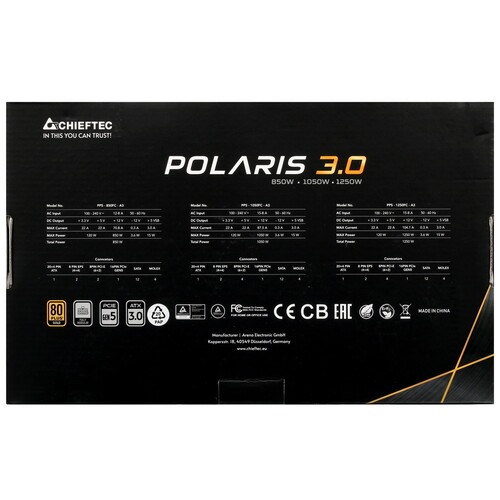Блок питания Chieftec 1050W POLARIS 3.0 PPS-1050FC-A3 (PCIe 5.0 Connector Cable Details)