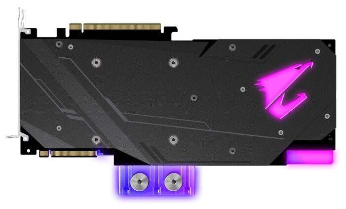 Видеокарта GIGABYTE (GV-N208SAORUS WB-8GC) GeForce RTX 2080 SUPER 1860MHz PCI-E 3.0 8192MB 15500MHz 256 bit 3xHDMI HDCP AORUS WATERFORCE WB
