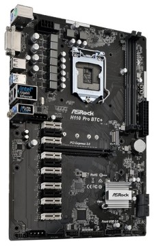 Материнская плата ASRock H110 PRO BTC+