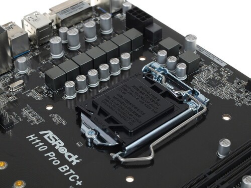 Материнская плата ASRock H110 PRO BTC+