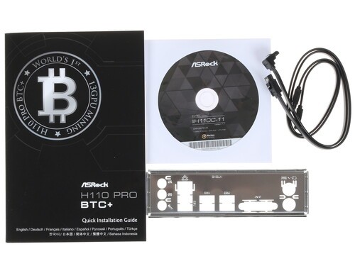 Материнская плата ASRock H110 PRO BTC+