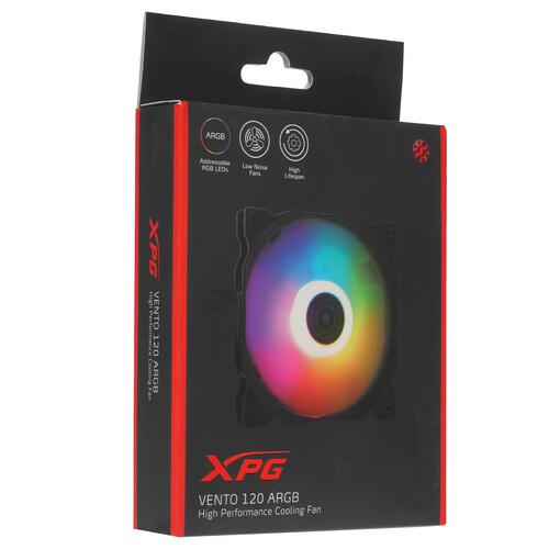 Вентилятор для корпуса ADATA XPG VENTO 120 ARGB Black VENTO120ARGB-BKCWW