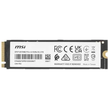 Твердотельный накопитель MSI 2000 Gb SPATIUM M482 S78-440Q730-P83