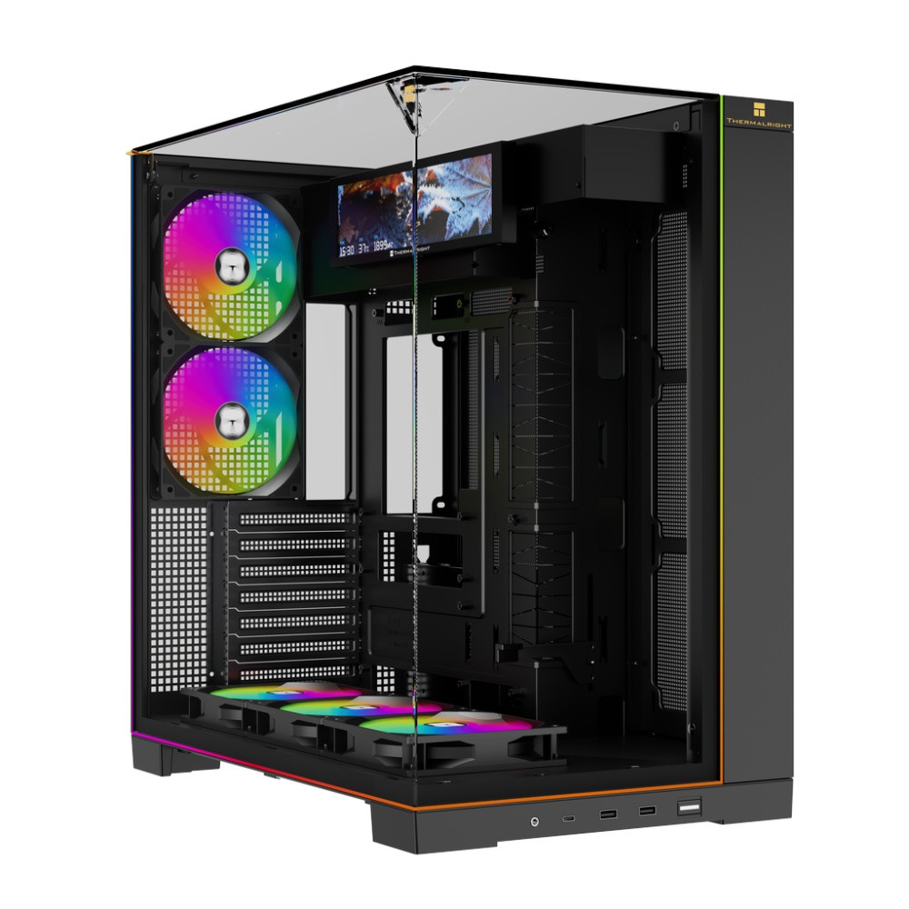 Компьютерный корпус Thermalright TR-A70 Vision FAN5-C TG ARGB Black (TRA70VF5CB)