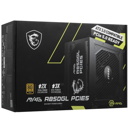 Блок питания MSI 850W MAG A850GL 306-7ZP8A11-CE0 16 Pin (PCIe 5.0 Connector Cable Details)