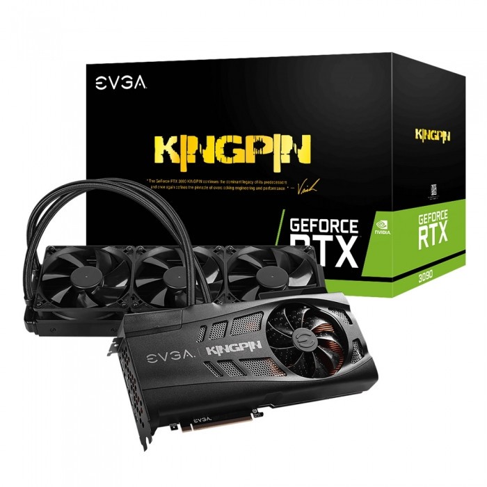 Видеокарта EVGA (24G-P5-3998-KR) GeForce RTX 3090 24GB KPE K|NGP|N HYBRID GAMING