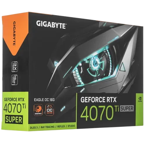 Видеокарта Gigabyte (GV-N407TSEAGLE OC-16GD) GeForce RTX 4070 Ti SUPER 16GB EAGLE OC
