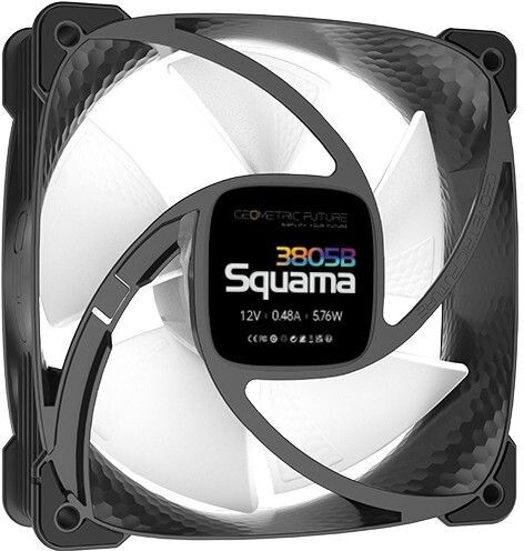 Вентилятор для корпуса Geometric Future Squama 3805B 5V ARGB Black (1F3805B112000) (GF_SQM-3805B-SP)