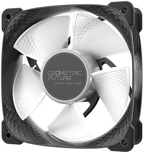 Вентилятор для корпуса Geometric Future Squama 3805B 5V ARGB Black (1F3805B112000) (GF_SQM-3805B-SP)