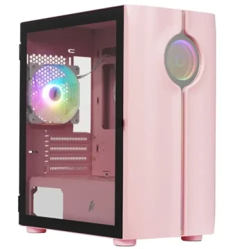 Компьютерный корпус 1STPLAYER INFINITE SPACE IS3 TG RGB Pink (IS3-PK-1F2-W)