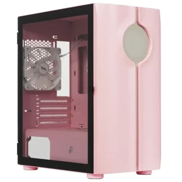Компьютерный корпус 1STPLAYER INFINITE SPACE IS3 TG RGB Pink (IS3-PK-1F2-W)