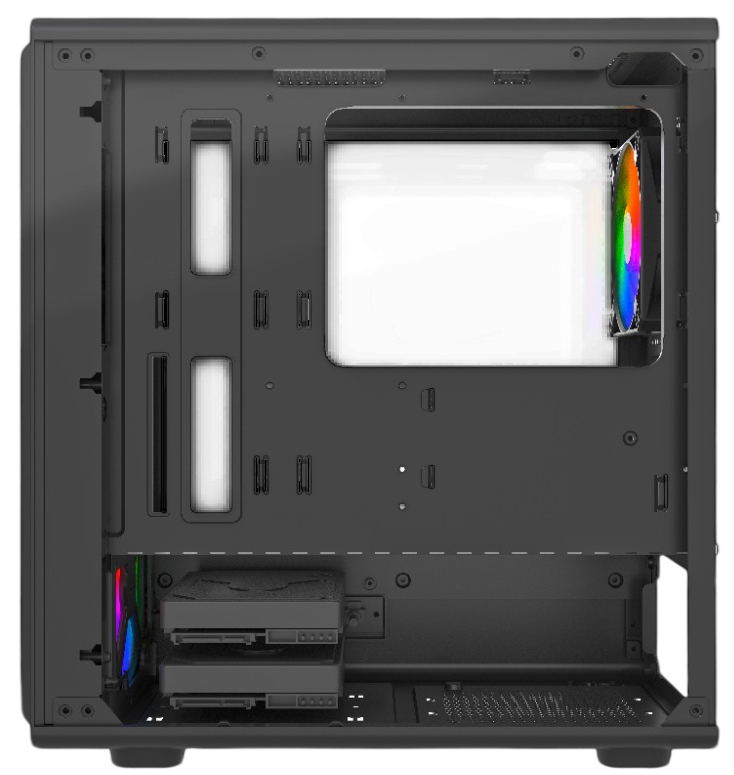 Компьютерный корпус Powercase Mistral Micro C4B ARGB Black (CMMCB-A4)