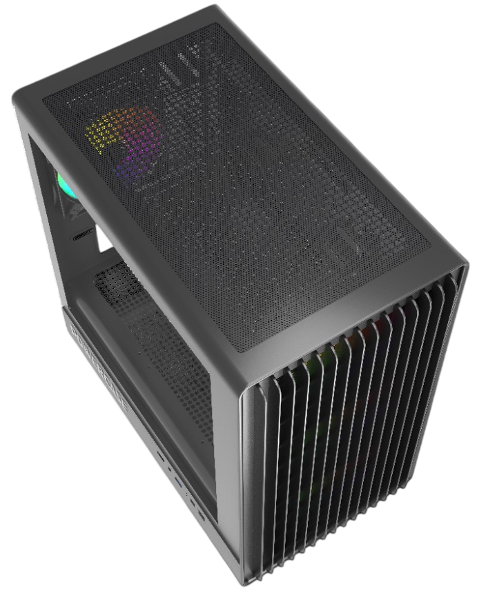 Компьютерный корпус Powercase Mistral Micro C4B ARGB Black (CMMCB-A4)