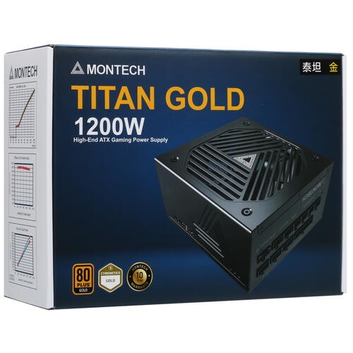 Блок питания Montech 1200W TITAN GOLD Black (TIS0126) 16 Pin (PCIe 5.0 Connector Cable Details)