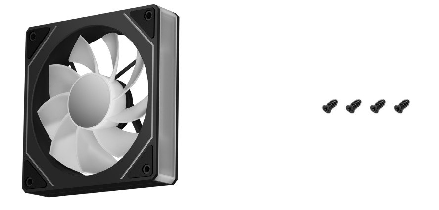 Вентилятор для корпуса Deepcool CG530 FAN BKR ARGB Black Bulk