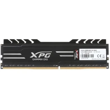 Оперативная память 8 Gb 2666 MHz ADATA XPG D10 Black (AX4U266638G16-SBG)