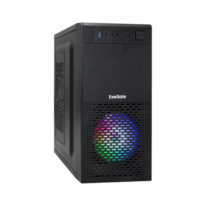 Компьютерный корпус ExeGate mEVO-7807 RGB Black (EX292981RUS)
