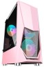 Компьютерный корпус 1STPLAYER DK-3 TG Pink (DK-3-PK-3G6)