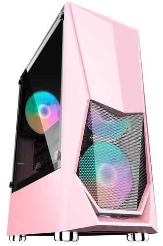 Компьютерный корпус 1STPLAYER DK-3 TG Pink (DK-3-PK-3G6)