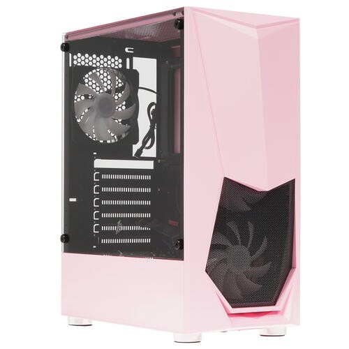 Компьютерный корпус 1STPLAYER DK-3 TG Pink (DK-3-PK-3G6)