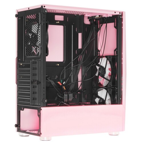 Компьютерный корпус 1STPLAYER DK-3 TG Pink (DK-3-PK-3G6)