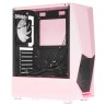 Компьютерный корпус 1STPLAYER DK-3 TG Pink (DK-3-PK-3G6)