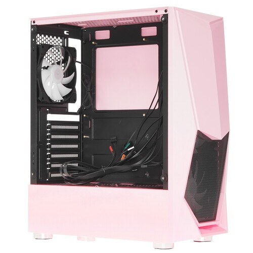 Компьютерный корпус 1STPLAYER DK-3 TG Pink (DK-3-PK-3G6)
