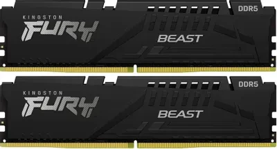 Оперативная память 64 Gb 5600 MHz Kingston FURY Beast RGB Black (KF556C40BB2K2-64)
