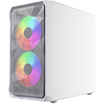 Компьютерный корпус Powercase Mistral Micro A3W TG ARGB V2 White (CMMAW-A3-V2)