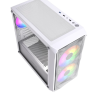 Компьютерный корпус Powercase Mistral Micro A3W TG ARGB V2 White (CMMAW-A3-V2)