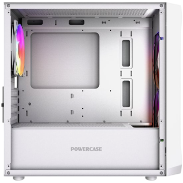 Компьютерный корпус Powercase Mistral Micro A3W TG ARGB V2 White (CMMAW-A3-V2)