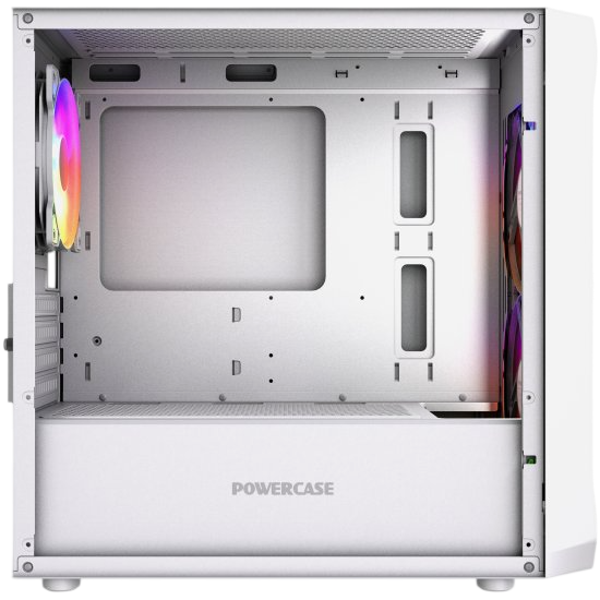 Компьютерный корпус Powercase Mistral Micro A3W TG ARGB V2 White (CMMAW-A3-V2)
