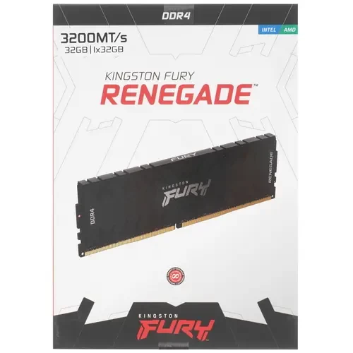 Оперативная память 32 Gb 3200 MHz Kingston FURY RENEGADE Black (KF432C16RB/32)