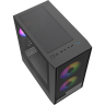 Компьютерный корпус Powercase Mistral SM02 TG FRGB Black (CMMSM02B-L3)