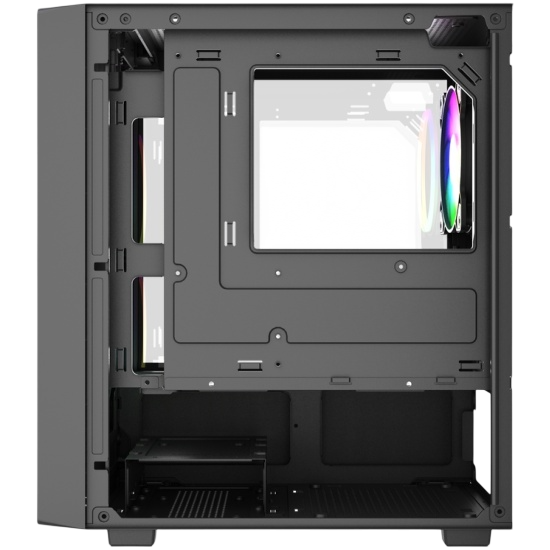 Компьютерный корпус Powercase Mistral SM02 TG FRGB Black (CMMSM02B-L3)