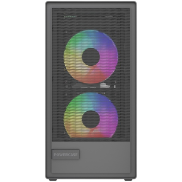 Компьютерный корпус Powercase Mistral SM02 TG FRGB Black (CMMSM02B-L3)