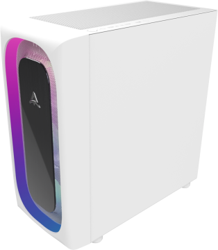 Компьютерный корпус ALSEYE RGB TG White (Ai Pro-W (Halo Pro))
